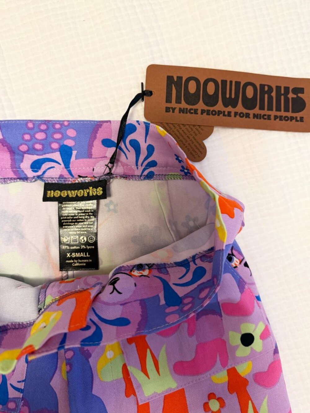 NWT Nooworks Casual Bell "Cry Baby" Pants | Size XS - Picture 4 of 7